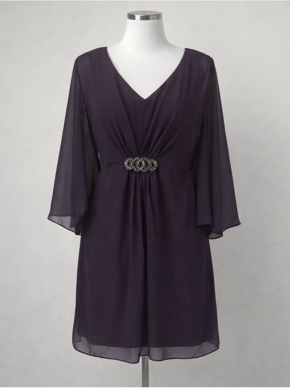 Connected Apparel Purple Dress
